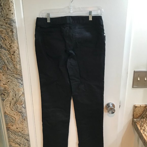 Boston Proper Deep black mid/low-rise jeans, size 4 - Picture 5 of 6